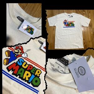 Nintendo Super Mario T-Shirt Adult Sz XL Color Off White /cream New With Tags!